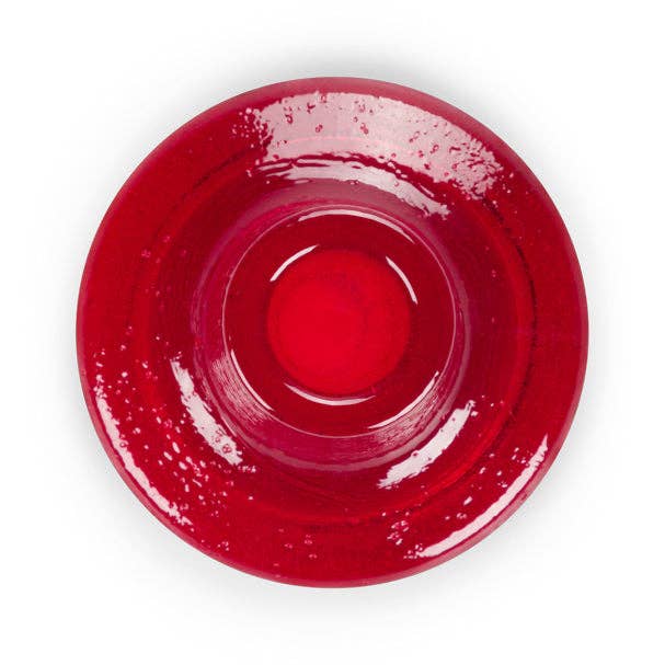 Glass Candleholder - Guardsman Red - Joy Gift Shoppe