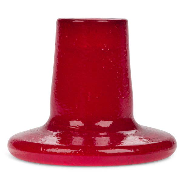 Glass Candleholder - Guardsman Red - Joy Gift Shoppe