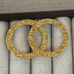 Goddess Circle Studs - Brass - Joy Gift Shoppe