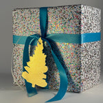 Gold Leaf Christmas Tree Tie-On Tags - Set of 6 - Joy Gift Shoppe