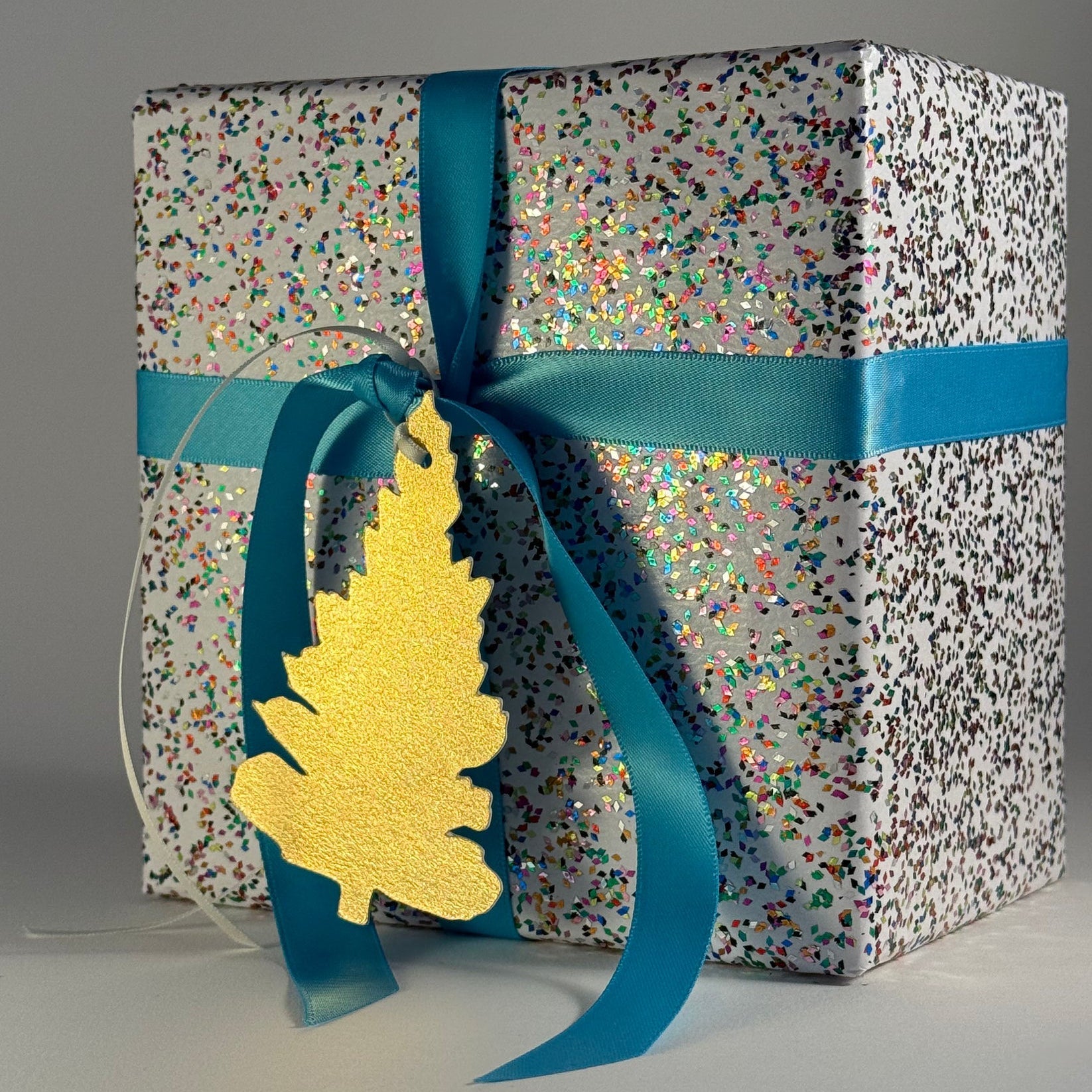 Gold Leaf Christmas Tree Tie-On Tags - Set of 6 - Joy Gift Shoppe
