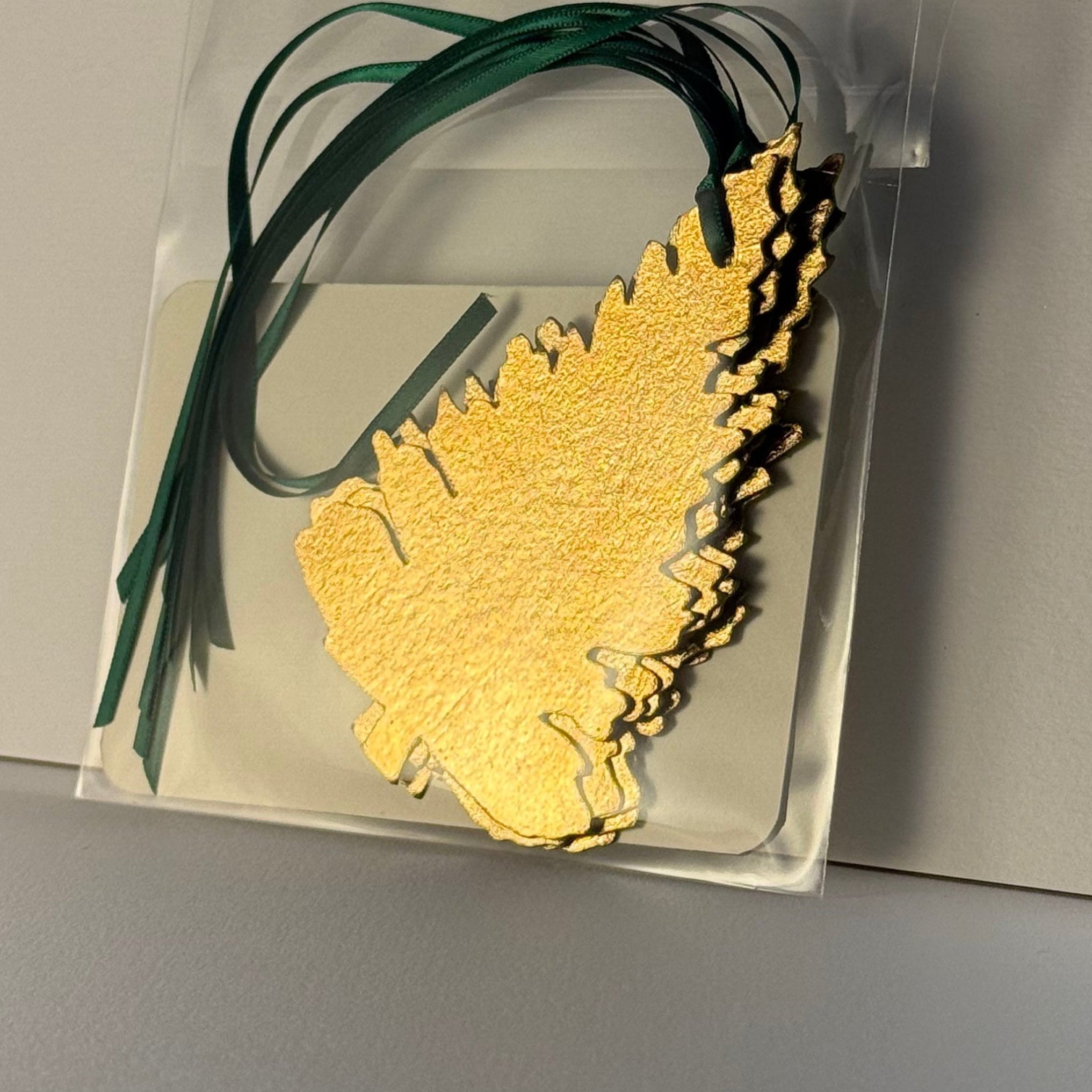 Gold Leaf Christmas Tree Tie-On Tags - Set of 6 - Joy Gift Shoppe