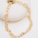 Gold Oval Links Toggle Necklace - Joy Gift Shoppe