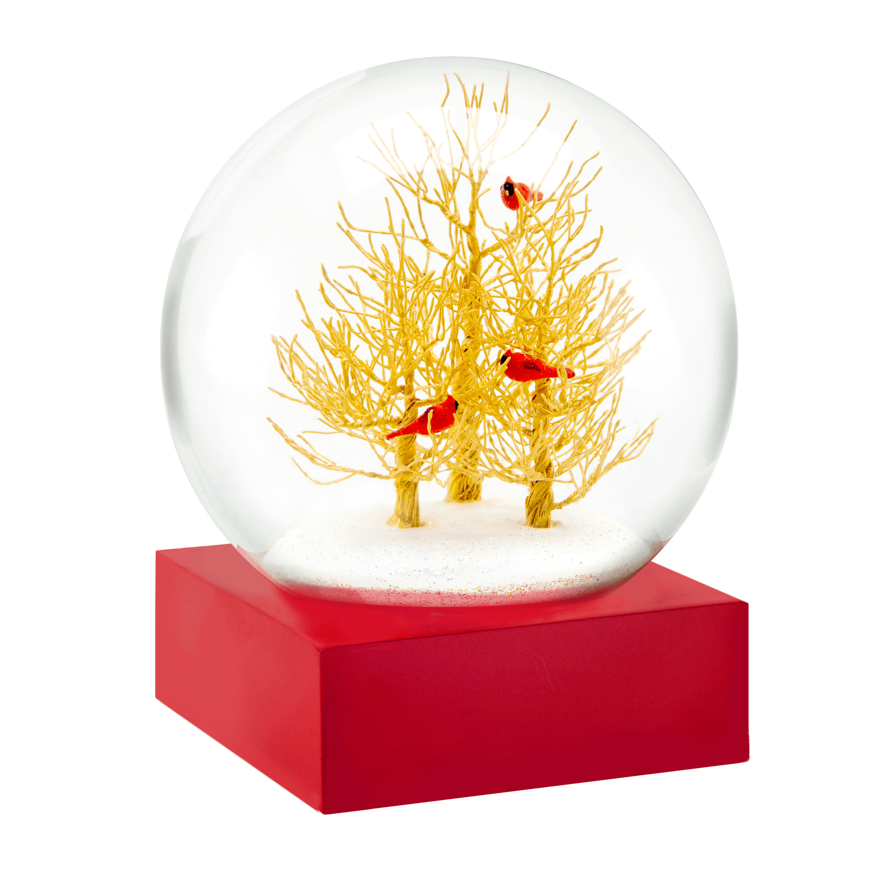 Golden Boughs Snow Globe - Joy