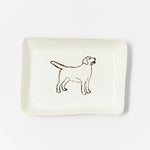 Golden Retriever Rectangle Trinket Tray - Joy
