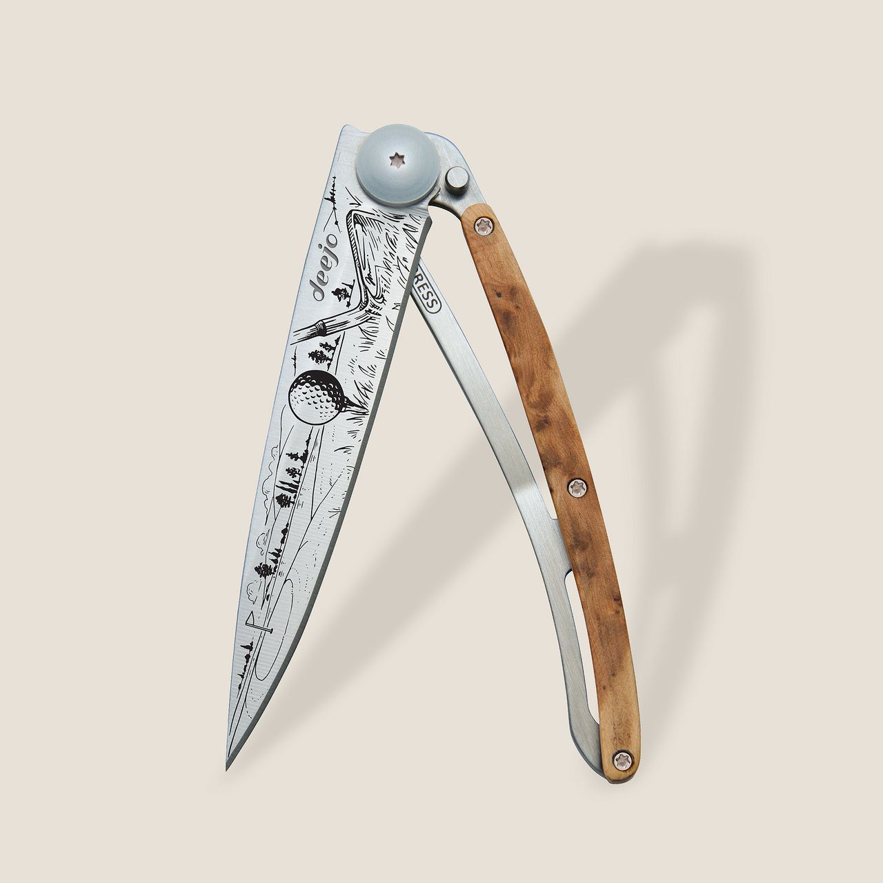 Golf Juniper Wood Knife - Joy