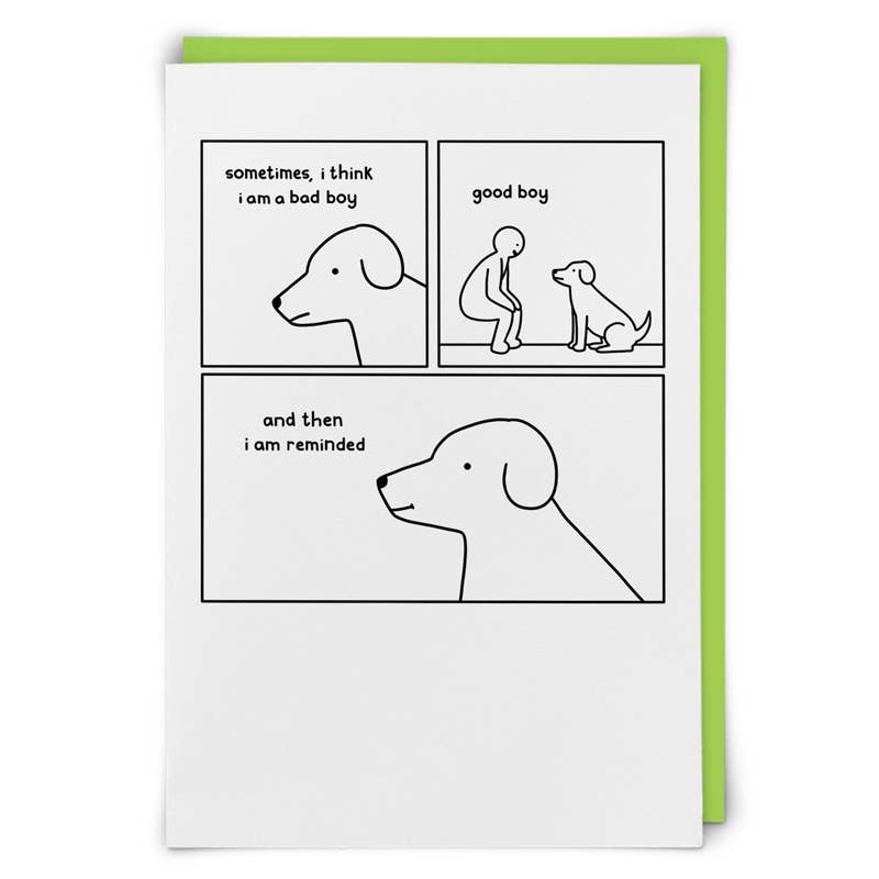 Good Boy Greeting Card - Joy