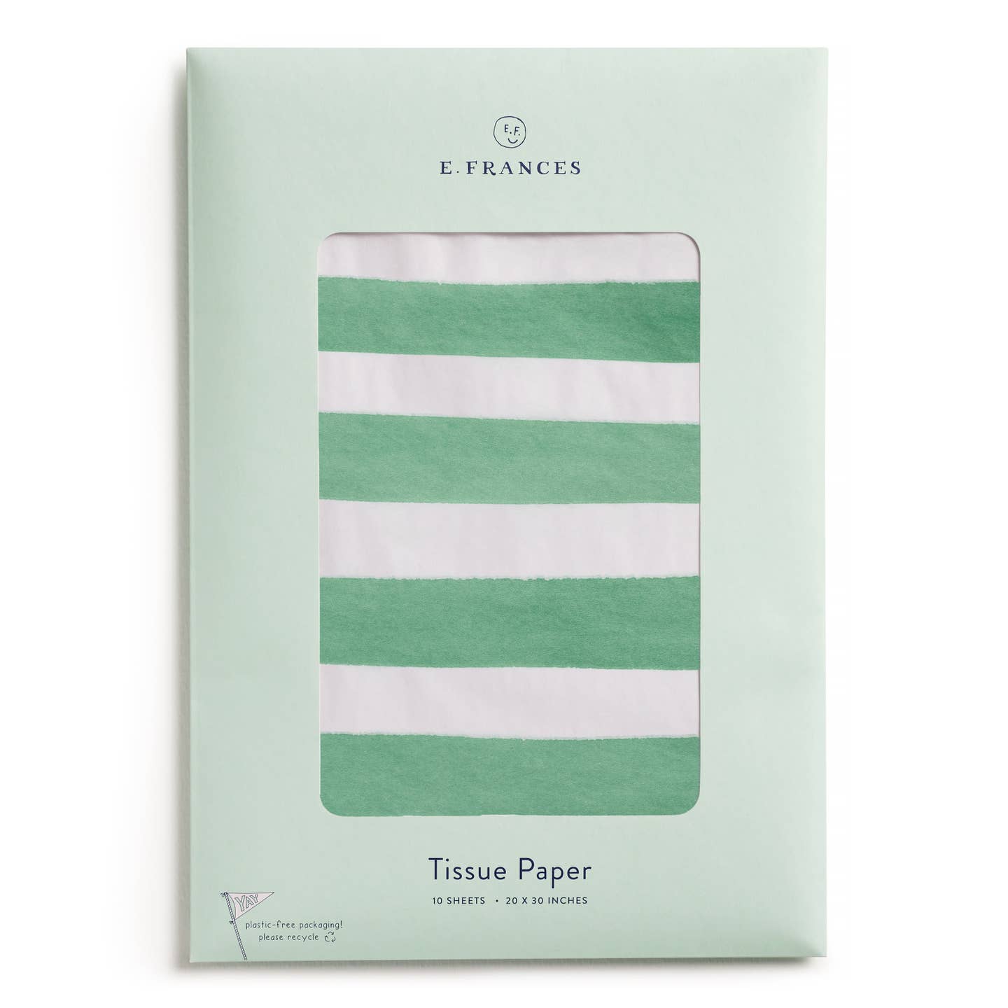 Green Stripe Tissue Paper - Joy Gift Shoppe
