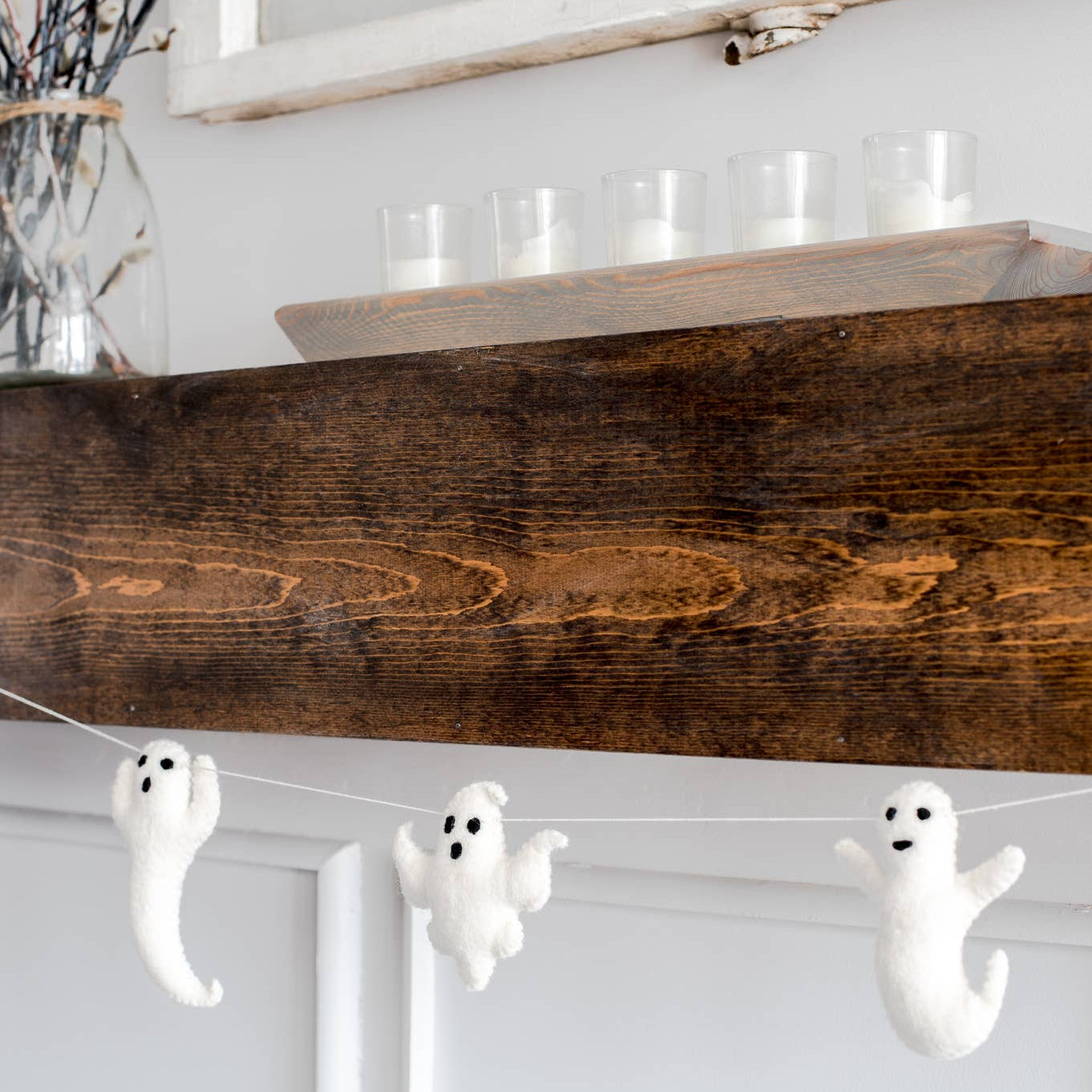 Halloween Garland / Fall Home Decor / Ghost Decor  - Joy