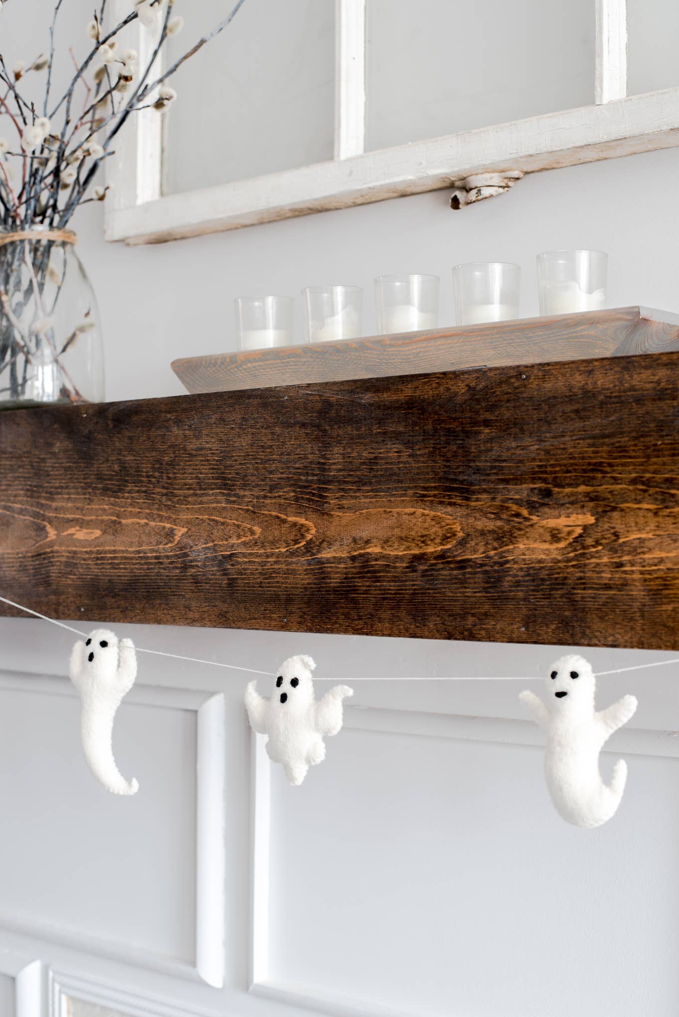 Halloween Garland / Fall Home Decor / Ghost Decor  - Joy