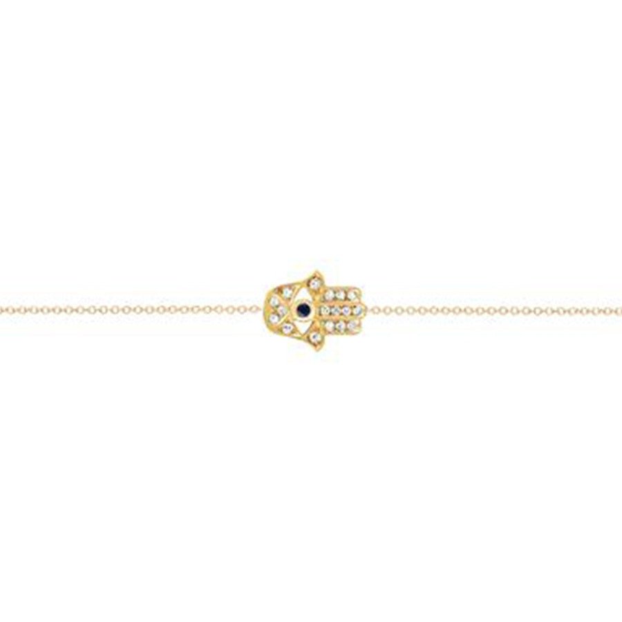 Hamsa with Blue Sapphire Bracelet - Joy Gift Shoppe