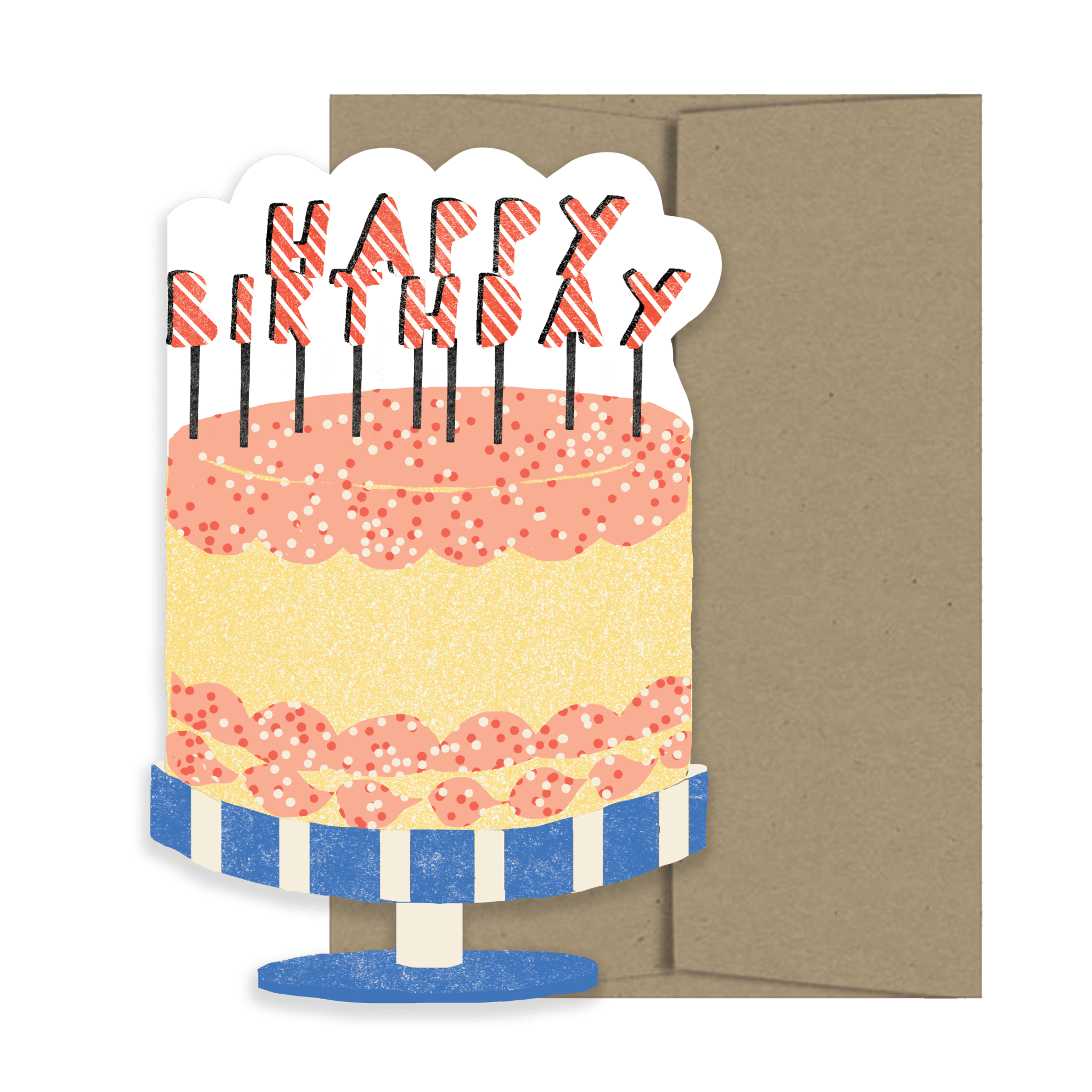 Happy Birthday Cake Card - Joy