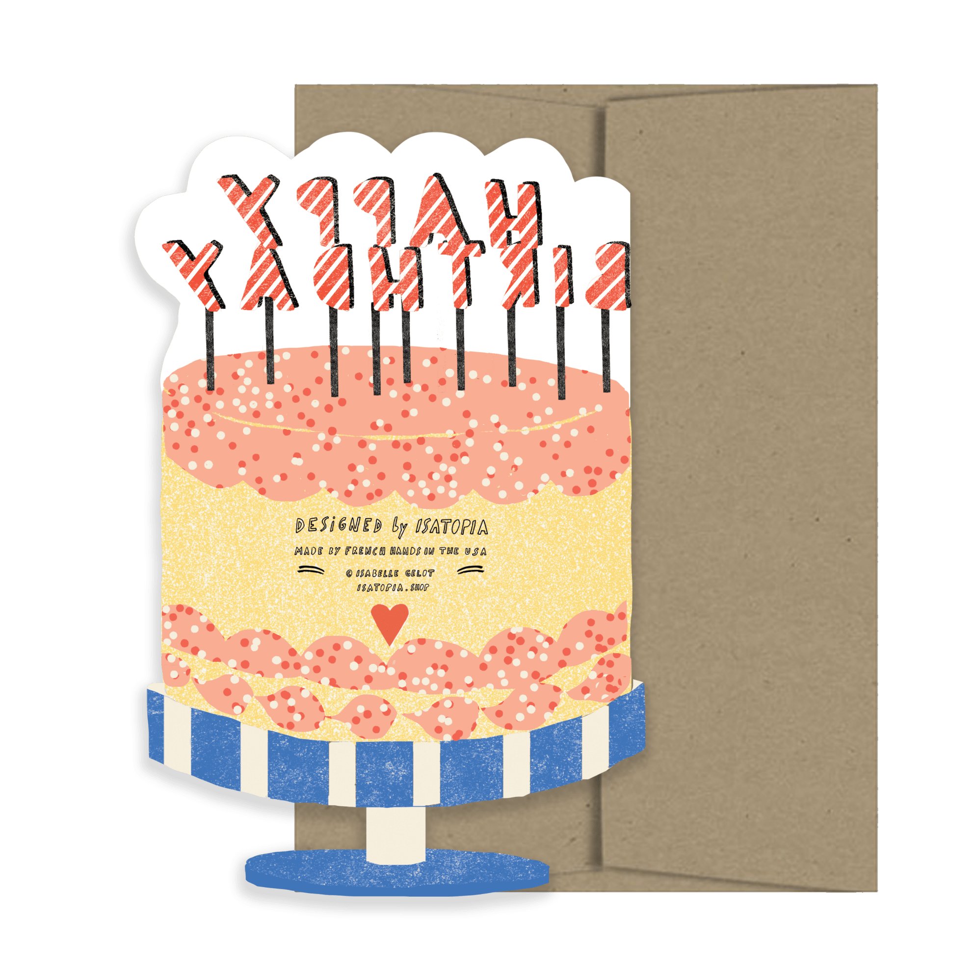 Happy Birthday Cake Card - Joy