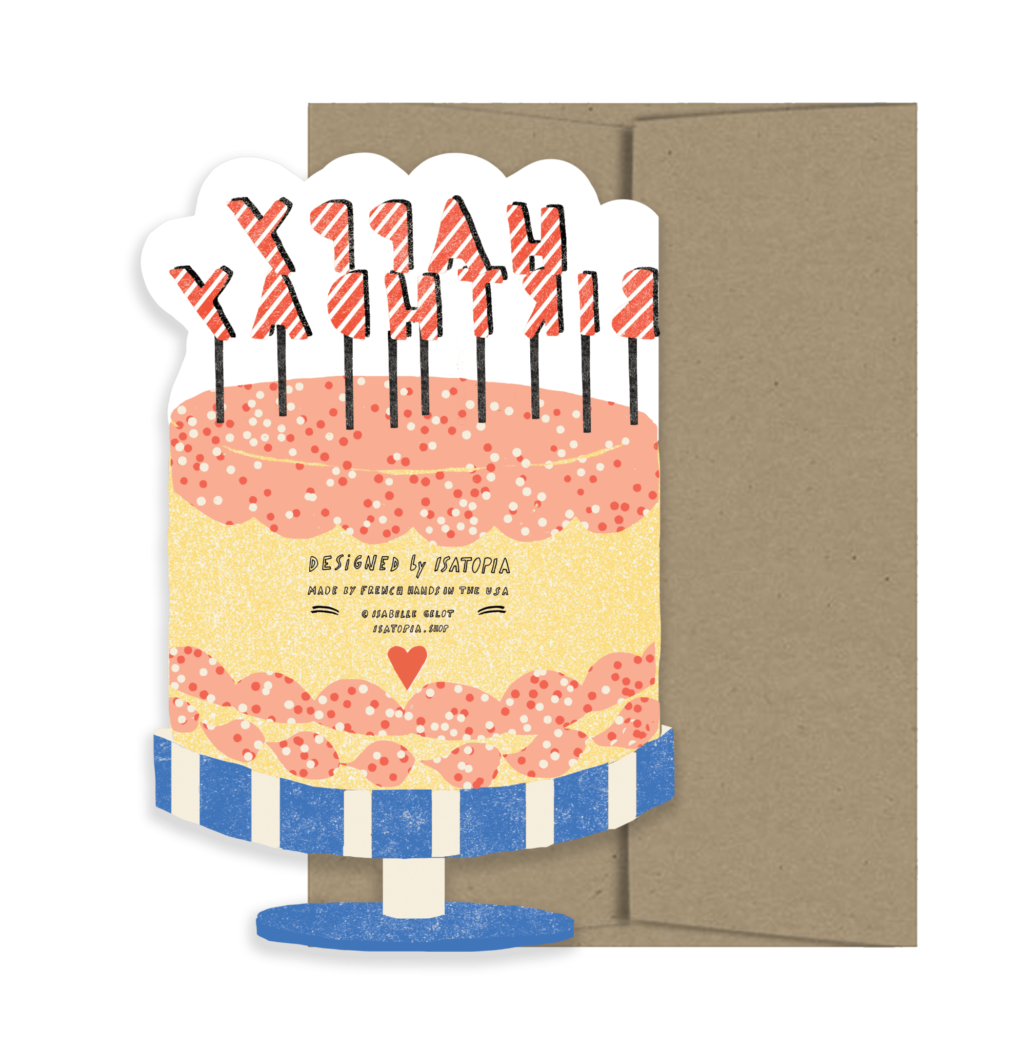 Happy Birthday Cake Card - Joy