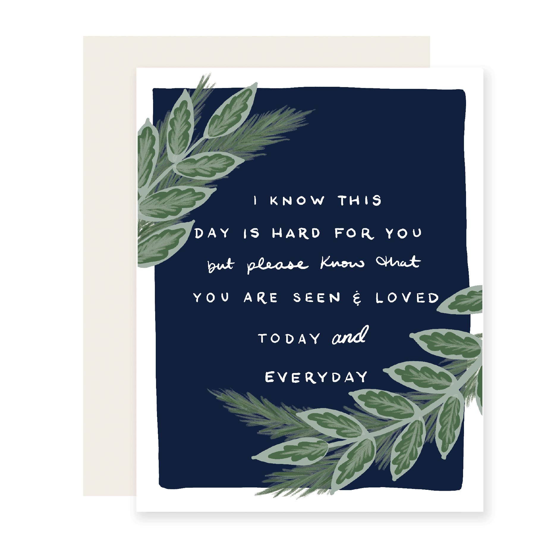 Hard Day Leaves | Sympathy Card - Joy