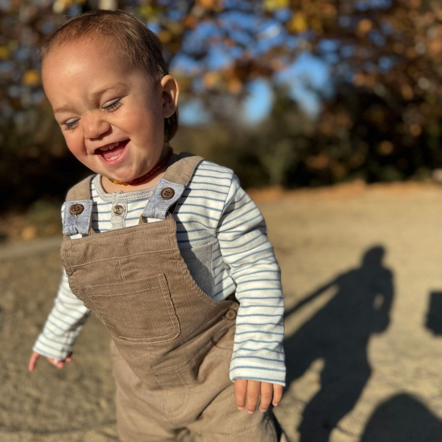 HARRISON Beige Cord Overalls - Joy