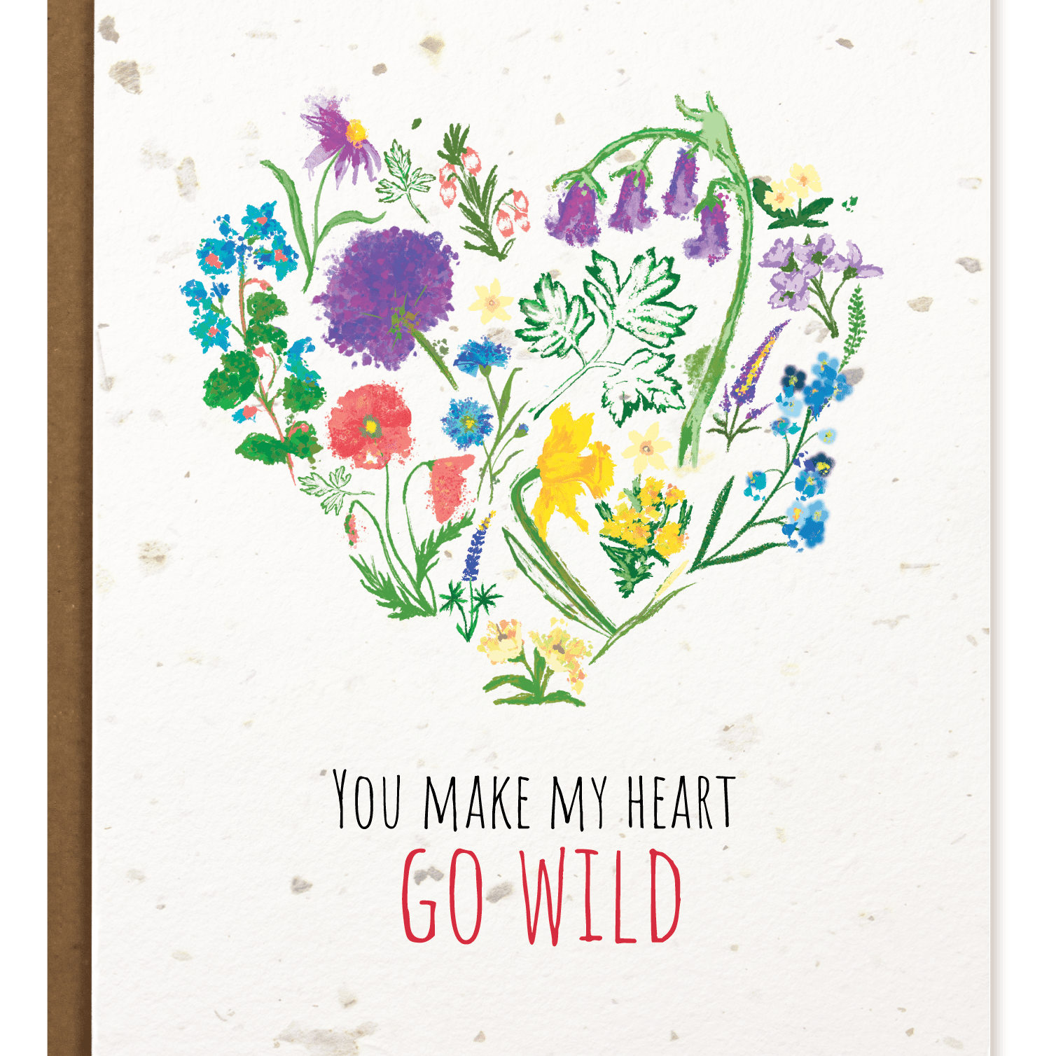 Heart Go Wild - Plantable Greeting Card - Joy