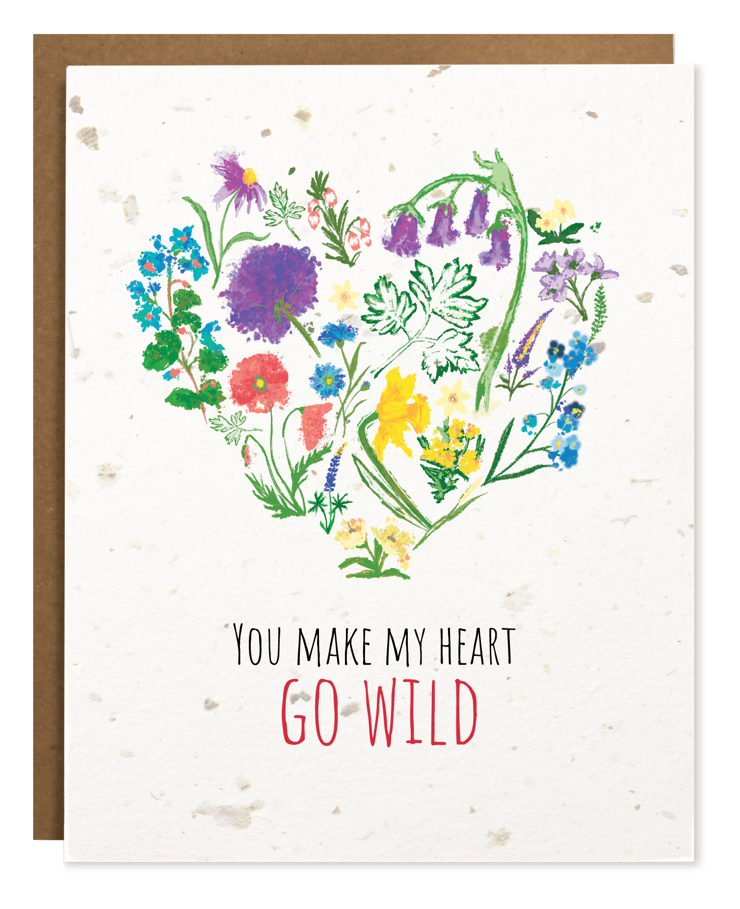 Heart Go Wild - Plantable Greeting Card - Joy