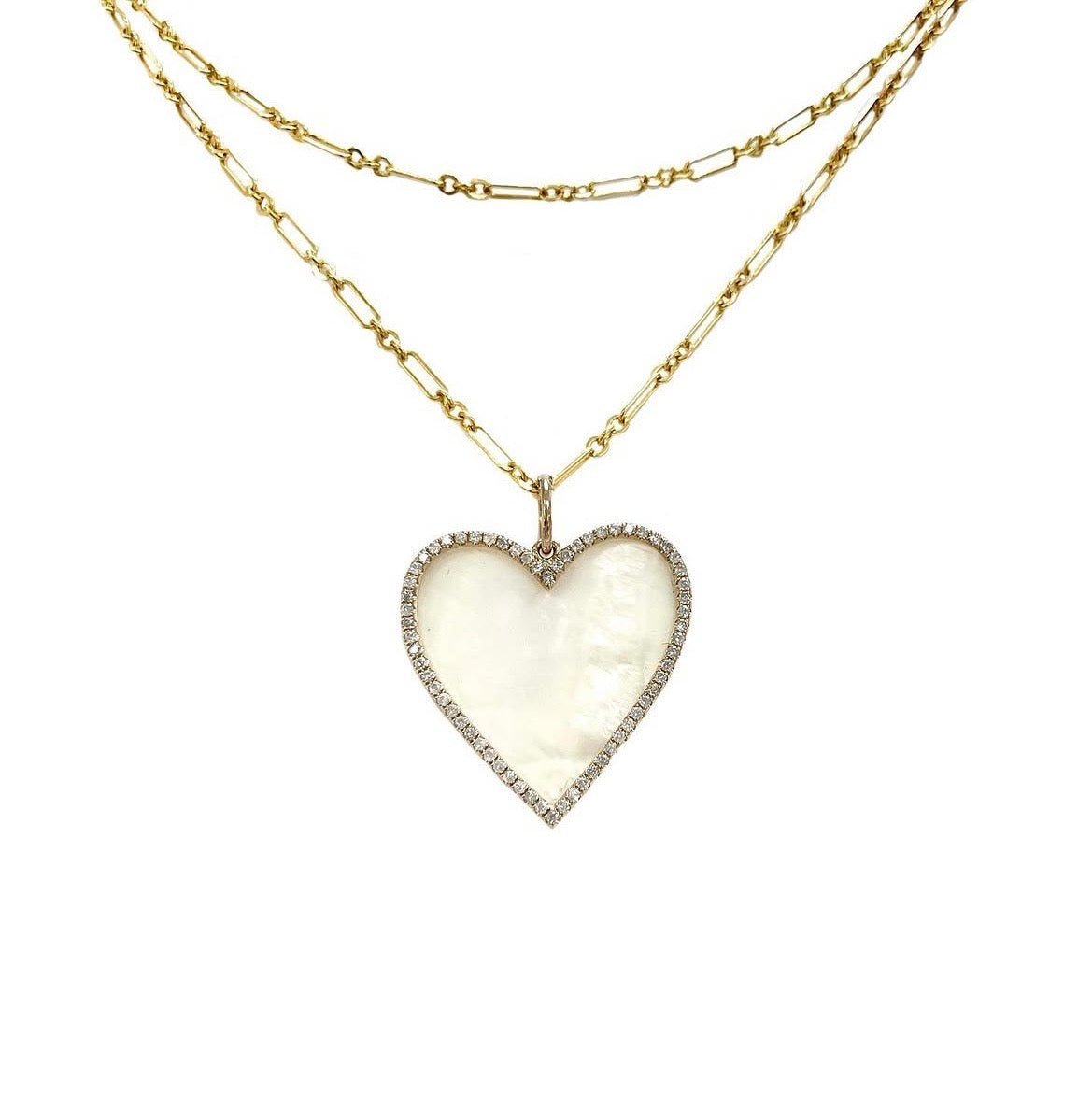 Heart Mother of Pearl Necklace - Joy Gift Shoppe
