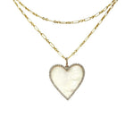 Heart Mother of Pearl Necklace - Joy Gift Shoppe