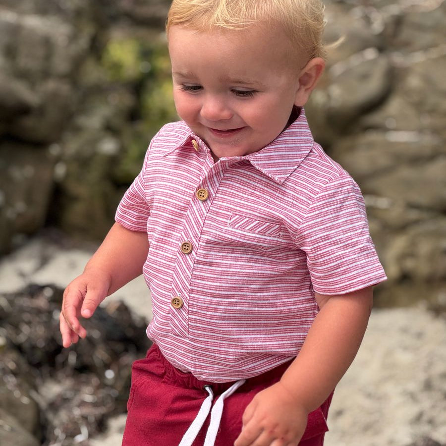 HELFORD Red Stripe Onesie - Joy