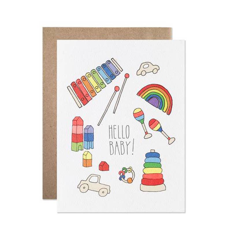 Hello Baby Card - Joy