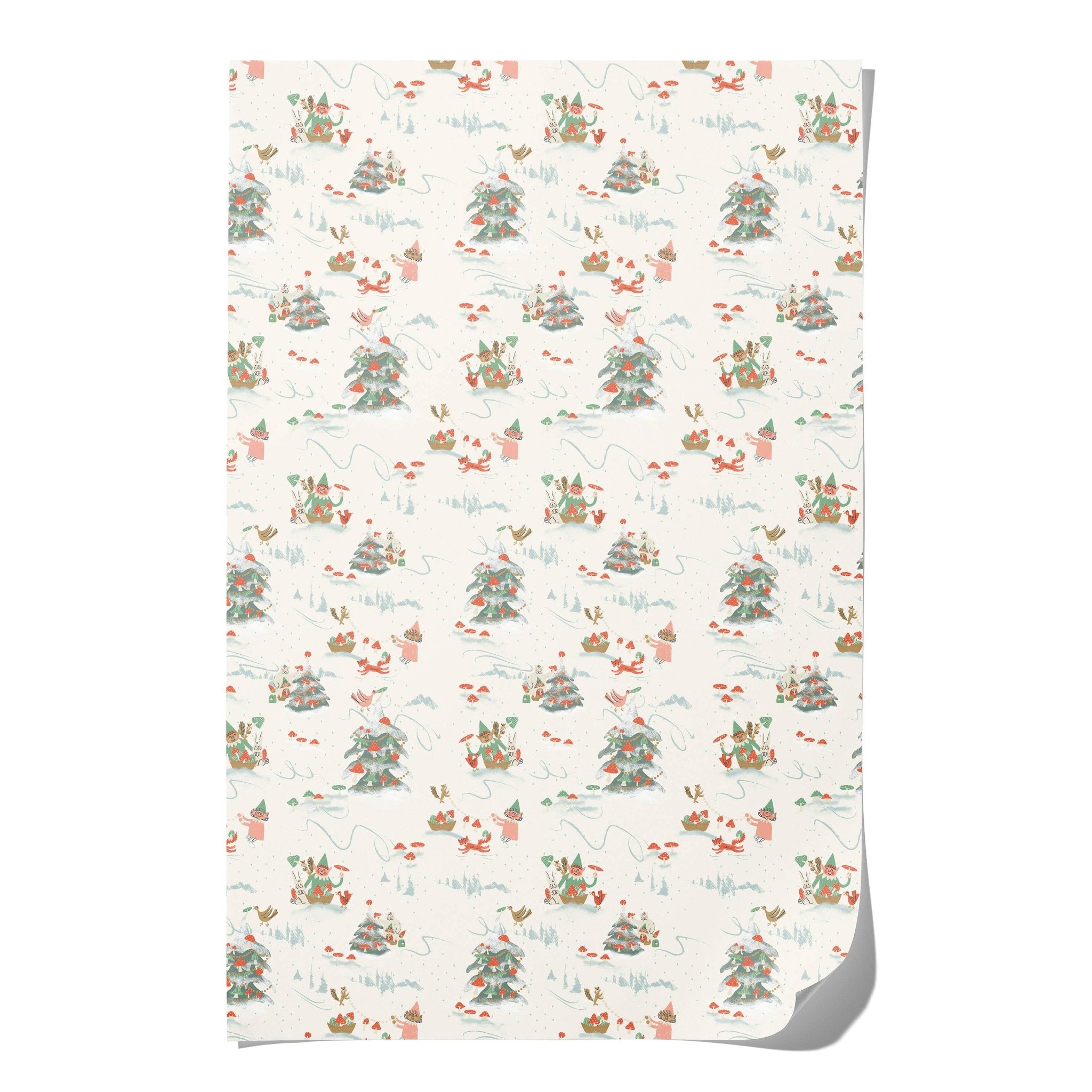 Holiday Critters Wrapping Paper: Rolls of 3 Sheets - Joy