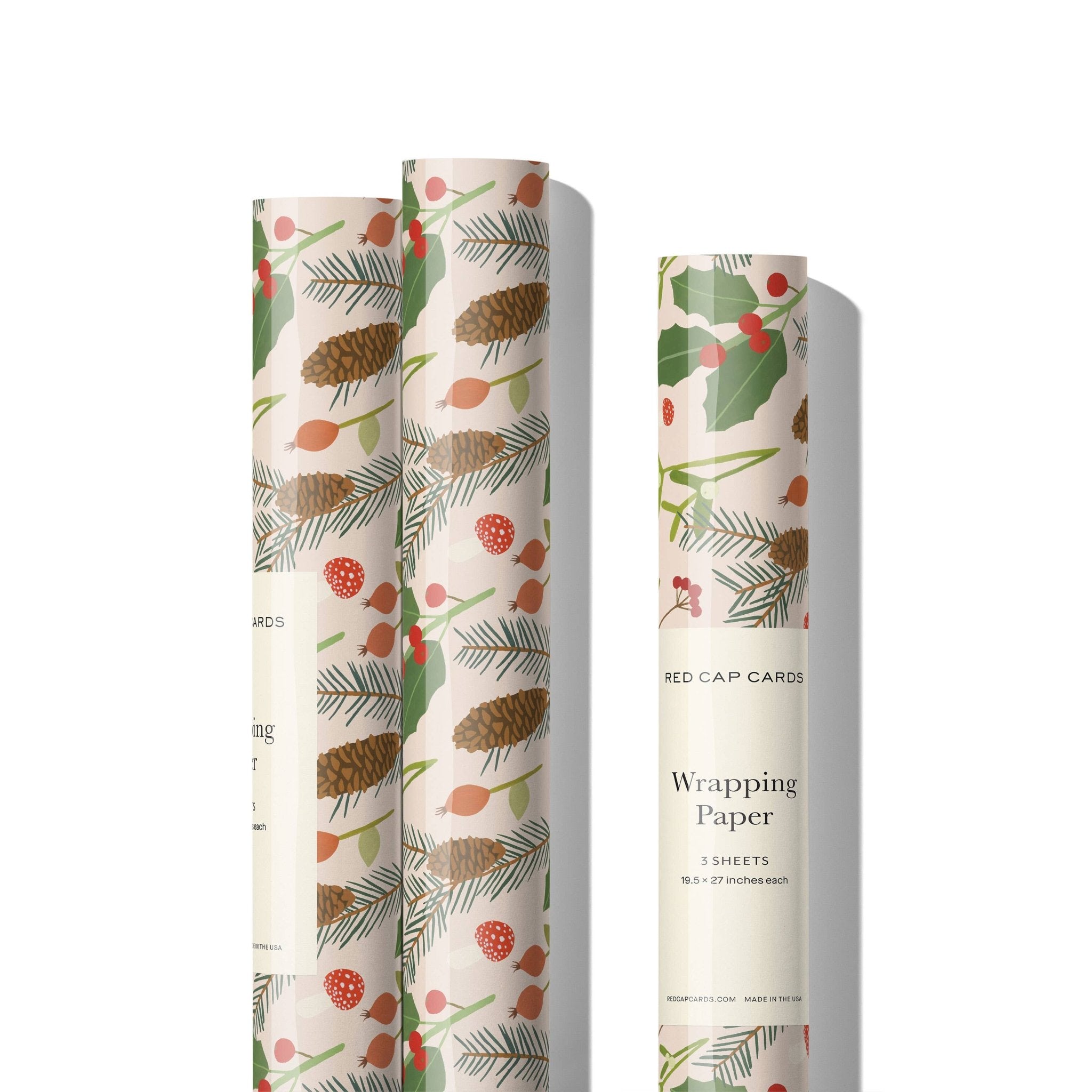 Holiday Greens Holiday Wrapping Paper: Single Roll - Joy