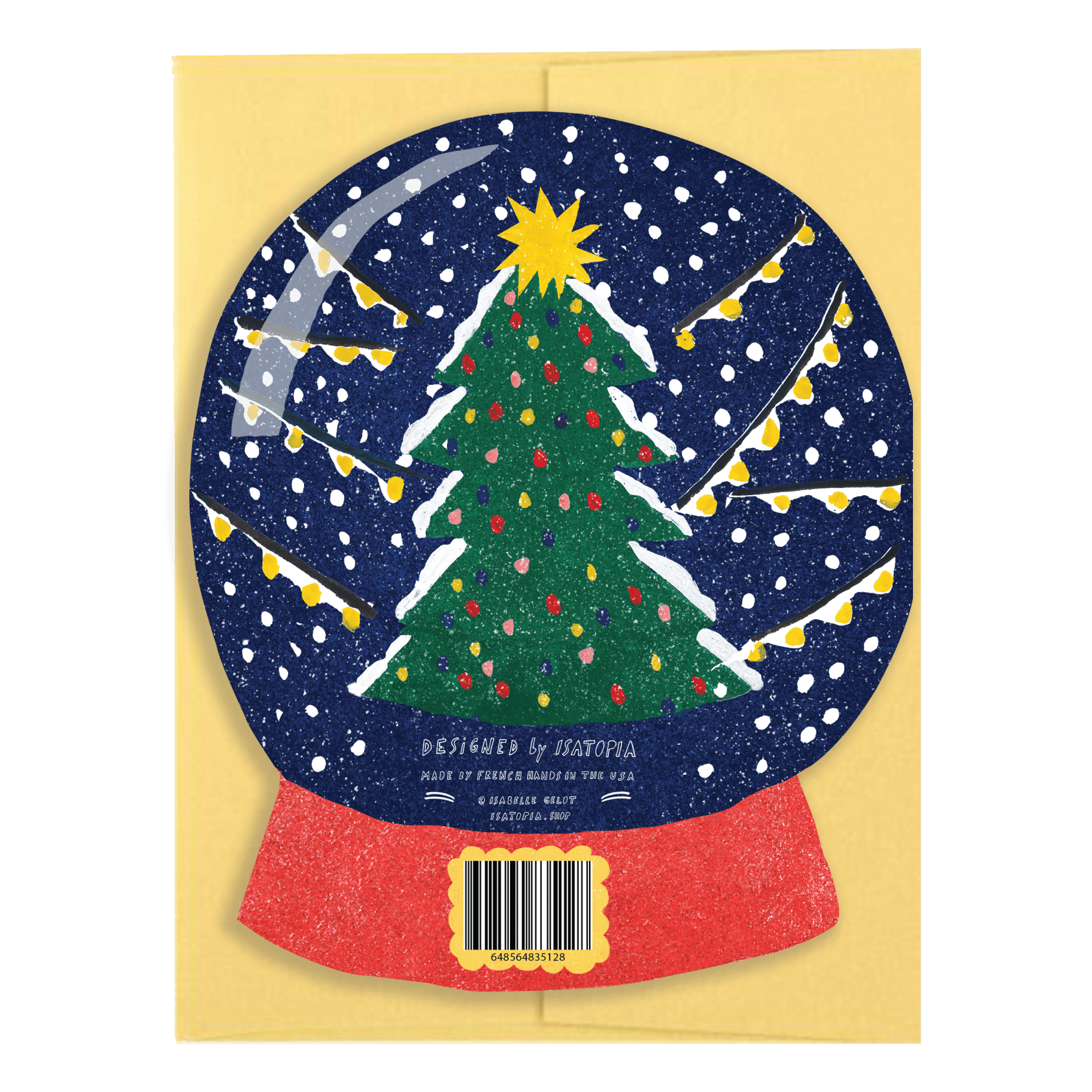 Holiday Magic Snow Globe - Die Cut Card - Joy Gift Shoppe