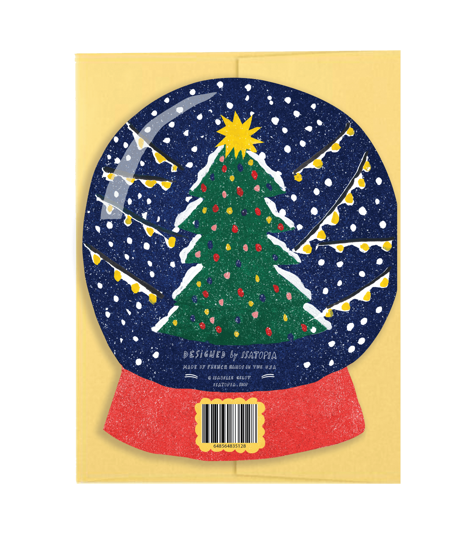 Holiday Magic Snow Globe - Die Cut Card - Joy Gift Shoppe
