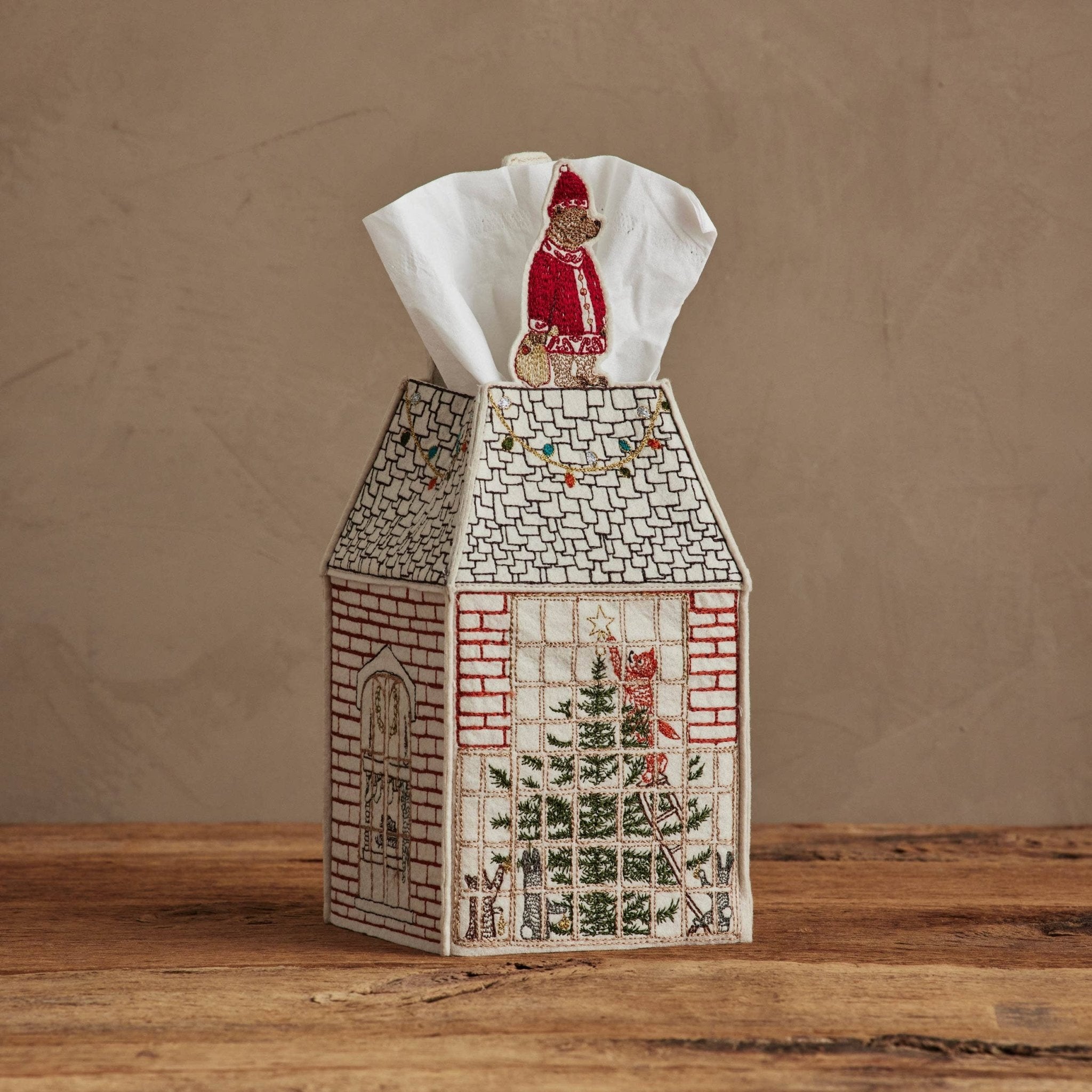 Home for the Holidays Tissue Box Cover - Joy