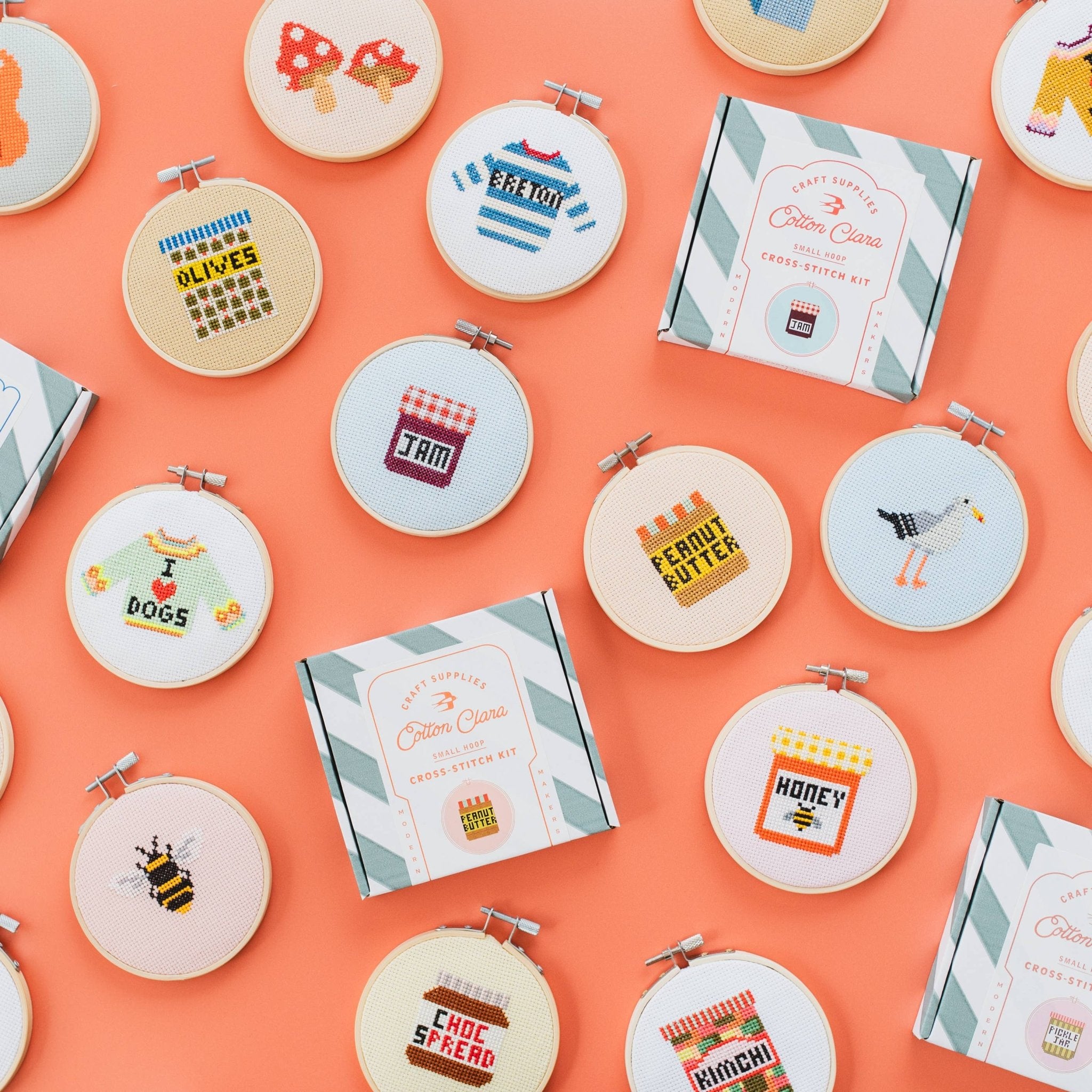 Honey Jar Cross Stitch Kit - Joy