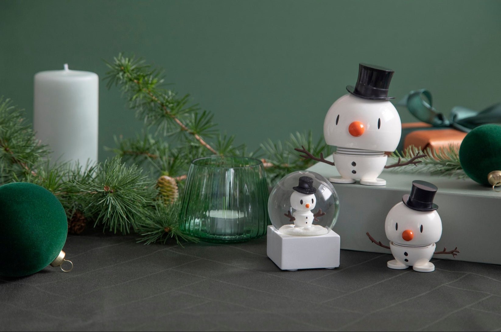 Hoptimist HOLIDAY Snowman Bumble White M - Joy