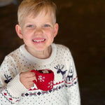 Hot Chocolate Felt Wool Christmas Ornament - Joy