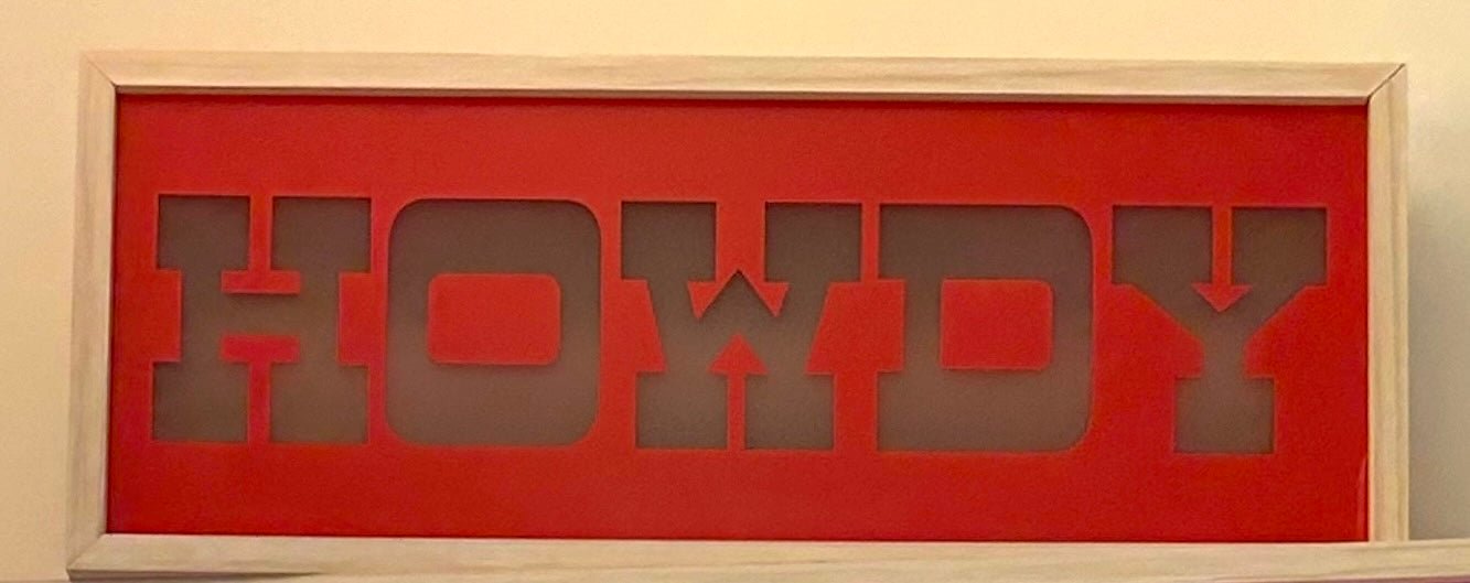 "HOWDY" Lightbox - Joy Gift Shoppe