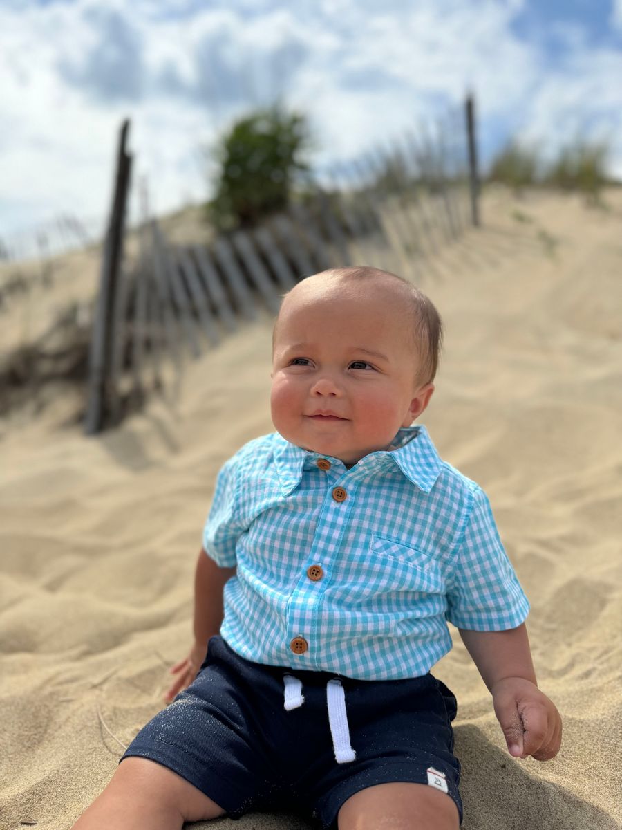 HUGO Navy Twill Shorts - Baby - Joy