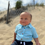 HUGO Navy Twill Shorts - Baby - Joy
