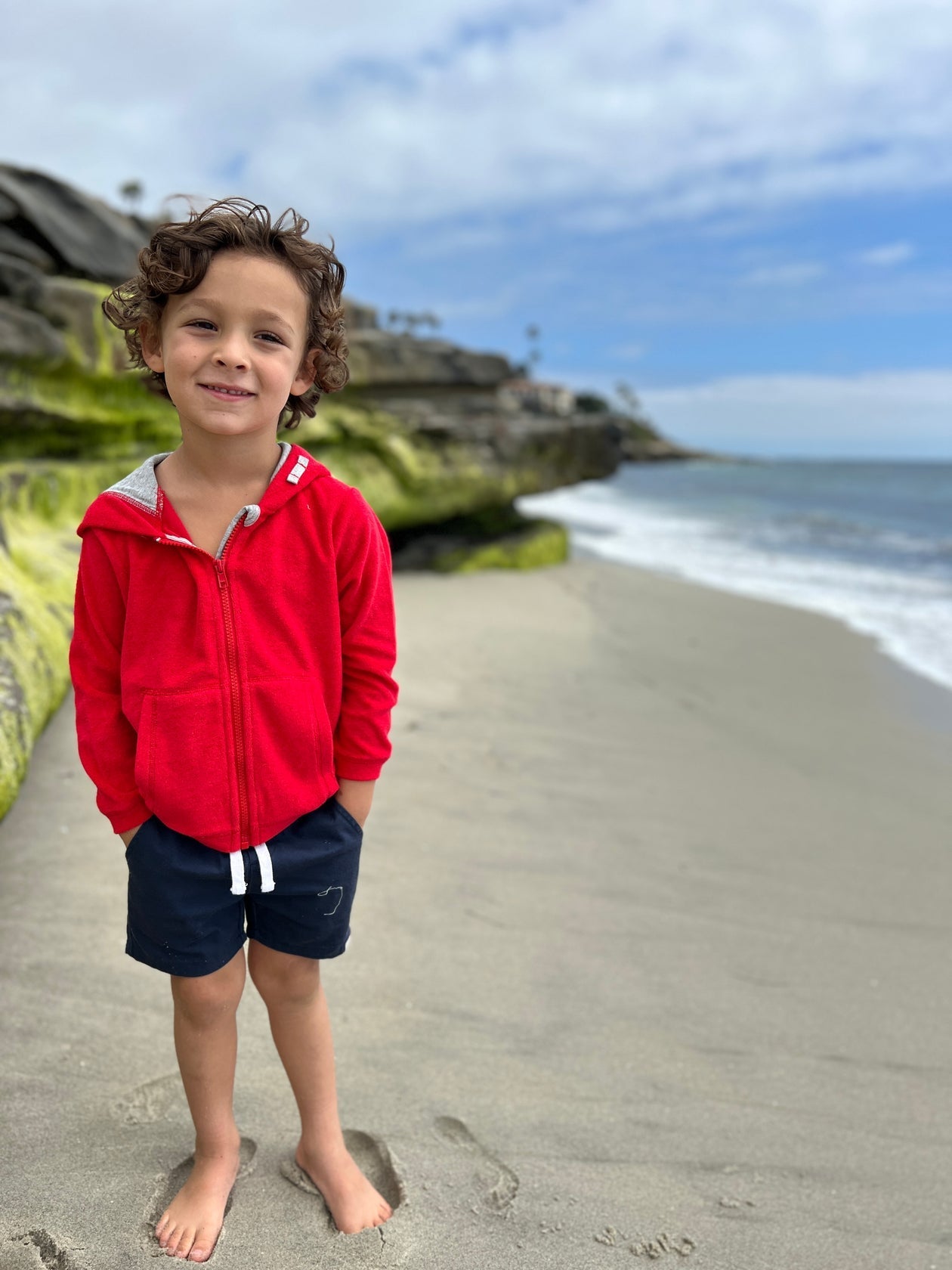 HUGO Navy Twill Shorts - Boy - Joy