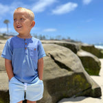 HUGO Pale Blue Twill Shorts - Boy - Joy