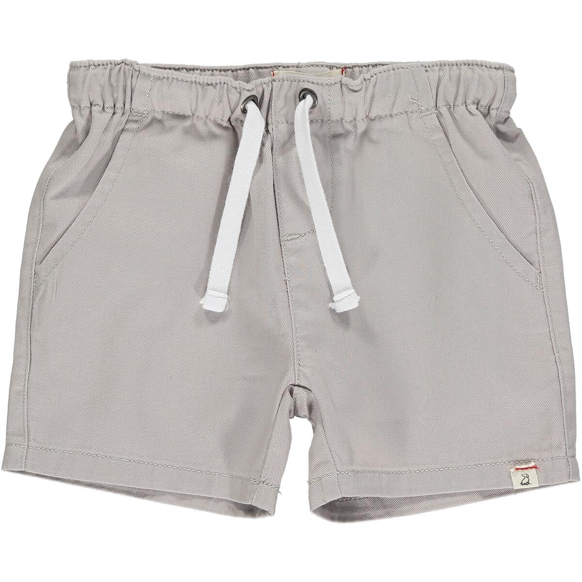 HUGO Pale Grey Twill Shorts - Boy - Joy