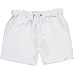 HUGO White Twill Shorts - Boy - Joy