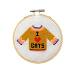 I Love Cats Cross Stitch Kit - Joy