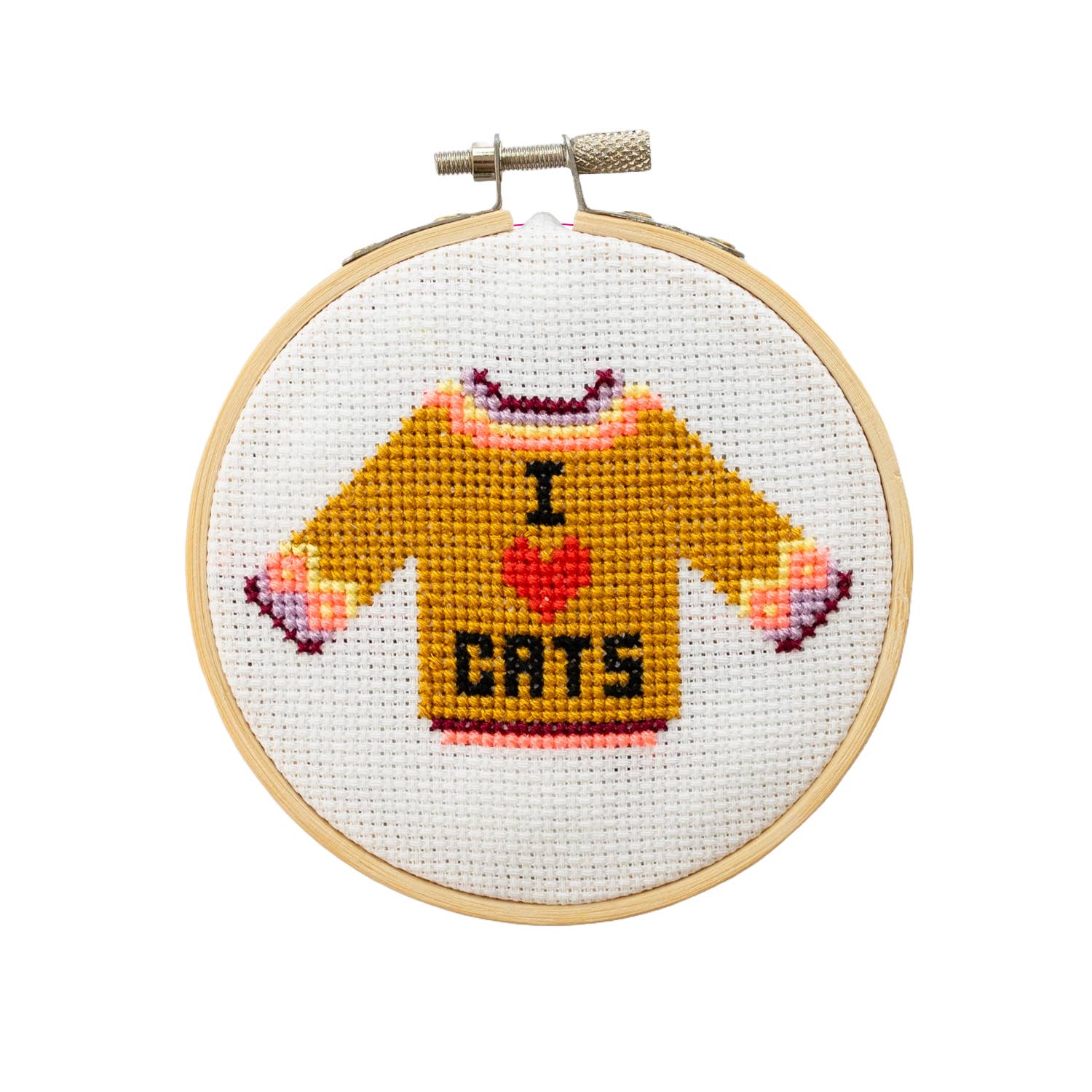 I Love Cats Cross Stitch Kit - Joy
