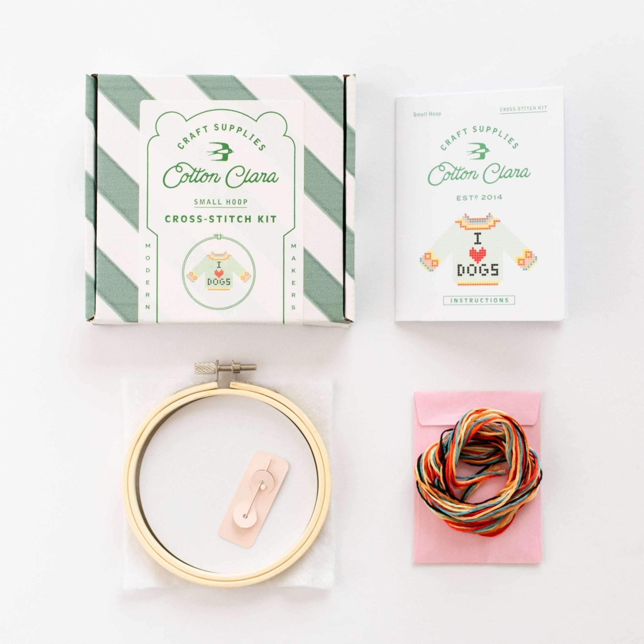 I Love Dogs Cross Stitch Kit - Joy