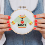 I Love Dogs Cross Stitch Kit - Joy