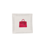 Iconic Design Cocktail Napkin: Birkin Bag - Joy