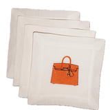 Iconic Design Cocktail Napkin: Birkin Bag - Joy