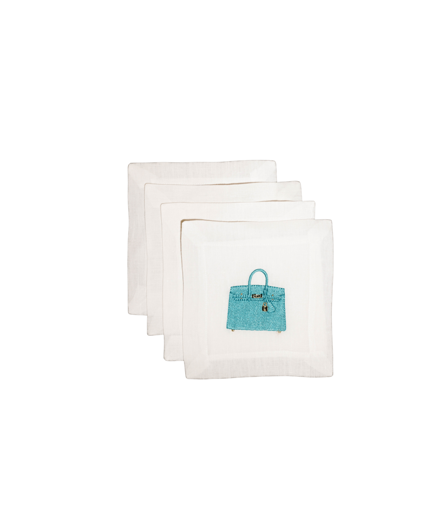 Iconic Design Cocktail Napkin: Birkin Bag - Joy