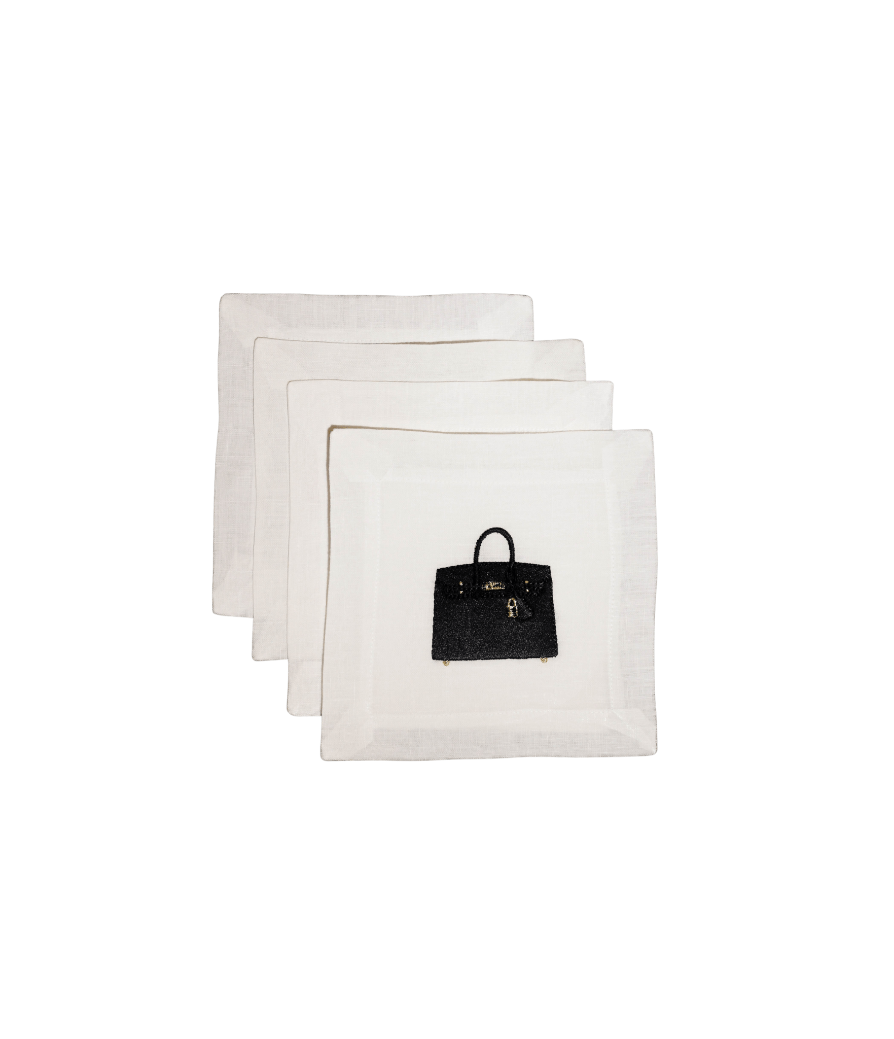Iconic Design Cocktail Napkin: Birkin Bag - Joy