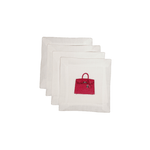 Iconic Design Cocktail Napkin: Birkin Bag - Joy